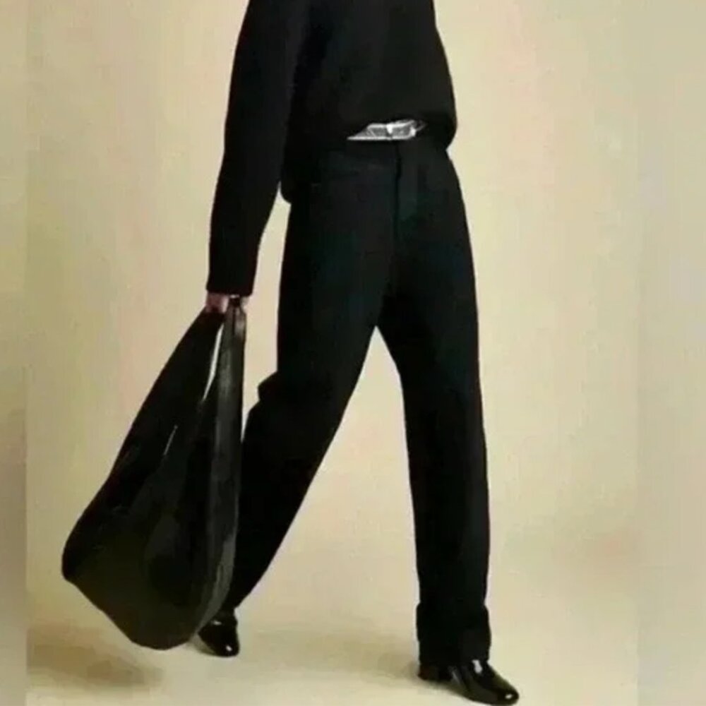 KHAITE Black Flare & Wide Leg Jeans
